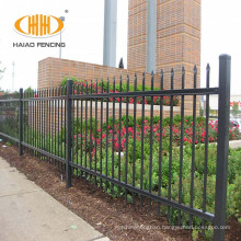Modern decorative Powder coated black 6ft steel fence